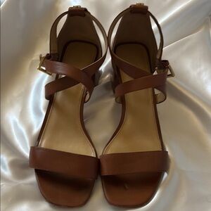MICHAEL Michael Kors
Diane Block Heel Dress Sandals, Color: Cognac, Sz 8 (Used)